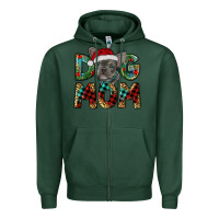 Sports Green Christmas French Bulldog Mom Zipper Hoodie - RanaPortraitStore