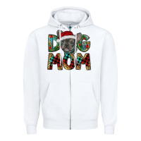 White Christmas French Bulldog Mom Zipper Hoodie - RanaPortraitStore