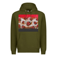 Army Green ladybug tumbler Premium Hoodie - BarkalooDesign