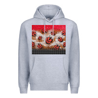Heather Grey ladybug tumbler Premium Hoodie - BarkalooDesign