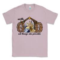 Lilac With God All Things Are Possible Classic Tee - RanaPortraitStore