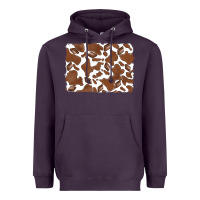 Plum distressed chocolate milkshake cowhide Heavyweight Hoodie - RanaPortraitStore