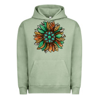 Pigment Oil Green thanksgiving fall sunflower Urban Hoodie - Jasminsmagicworld