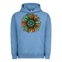 Pigment Pebble Blue thanksgiving fall sunflower Urban Hoodie - Jasminsmagicworld