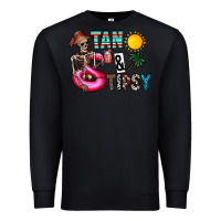 Black Tan Tipsy Premium Sweatshirt - CowhideDigitalArt