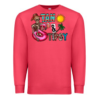 Cardinal Tan Tipsy Premium Sweatshirt - CowhideDigitalArt