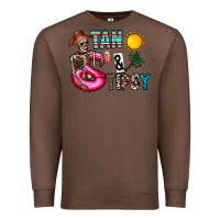 Chestnut Tan Tipsy Premium Sweatshirt - CowhideDigitalArt