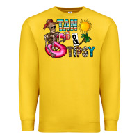 Lemon Tan Tipsy Premium Sweatshirt - CowhideDigitalArt