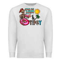 Oatmeal Heather Tan Tipsy Premium Sweatshirt - CowhideDigitalArt