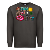 Smoke Tan Tipsy Premium Sweatshirt - CowhideDigitalArt