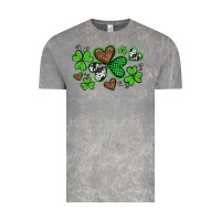 Cloud Rock western st patricks day shamrocks and hearts Vintage Tee - Artiststas