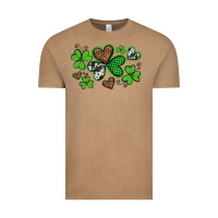 Vintage Coffee western st patricks day shamrocks and hearts Vintage Tee - Artiststas