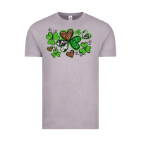 Vintage Zinc western st patricks day shamrocks and hearts Vintage Tee - Artiststas