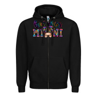 Black mess mini messy bun Zipper Hoodie - Zillion Design Studio