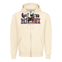 Sandshell mess mini messy bun Zipper Hoodie - Zillion Design Studio