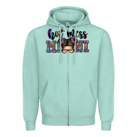 Mess Mini Messy Bun Zipper Hoodie | Teevron