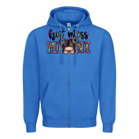 True Royal mess mini messy bun Zipper Hoodie - Zillion Design Studio