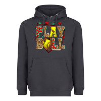 Smoke play ball softball Heavyweight Hoodie - Zillion Design Studio