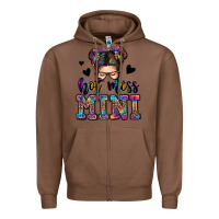 Chestnut mess mini messy bun Zipper Hoodie - Zillion Design Studio