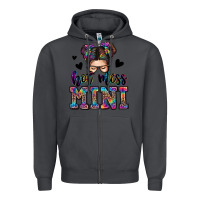 Smoke mess mini messy bun Zipper Hoodie - Zillion Design Studio