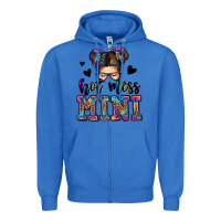 True Royal mess mini messy bun Zipper Hoodie - Zillion Design Studio