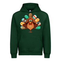 Forest Green thanksgiving turkey Urban Hoodie - Jasminsmagicworld