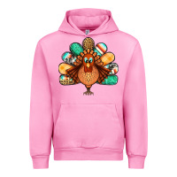 Fuchsia Pink thanksgiving turkey Urban Hoodie - Jasminsmagicworld