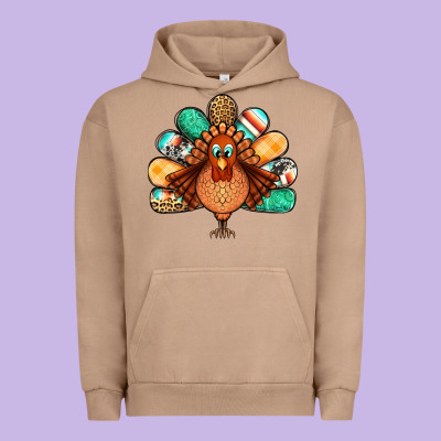 Thanksgiving Turkey Urban Hoodie Designed By Jasminsmagicworld