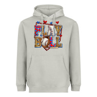 Play Ball Baseball Heavyweight Hoodie | Teevron