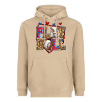 Mushroom play ball baseball Heavyweight Hoodie - Zillion Design Studio