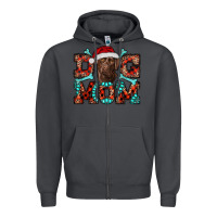 Smoke Christmas Labrador Dog Mom Zipper Hoodie - RanaPortraitStore