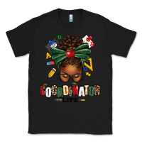 Black educational coordinator life afro messy bun Classic Tee - texasbilliewilder