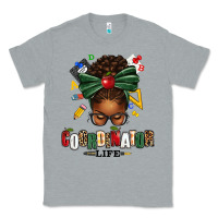 Educational Coordinator Life Afro Messy Bun Classic Tee | Teevron