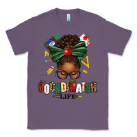 Lavender educational coordinator life afro messy bun Classic Tee - texasbilliewilder