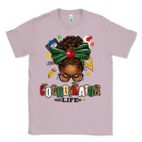 Lilac educational coordinator life afro messy bun Classic Tee - texasbilliewilder