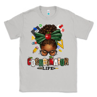 Moon Dust educational coordinator life afro messy bun Classic Tee - texasbilliewilder