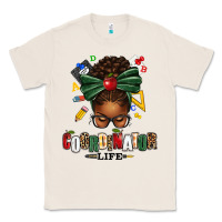 Natural educational coordinator life afro messy bun Classic Tee - texasbilliewilder