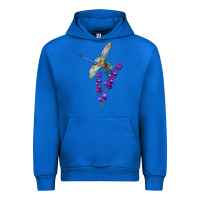 Cobalt Dragonfly With Lavender Urban Hoodie - LillyAllenDesigns