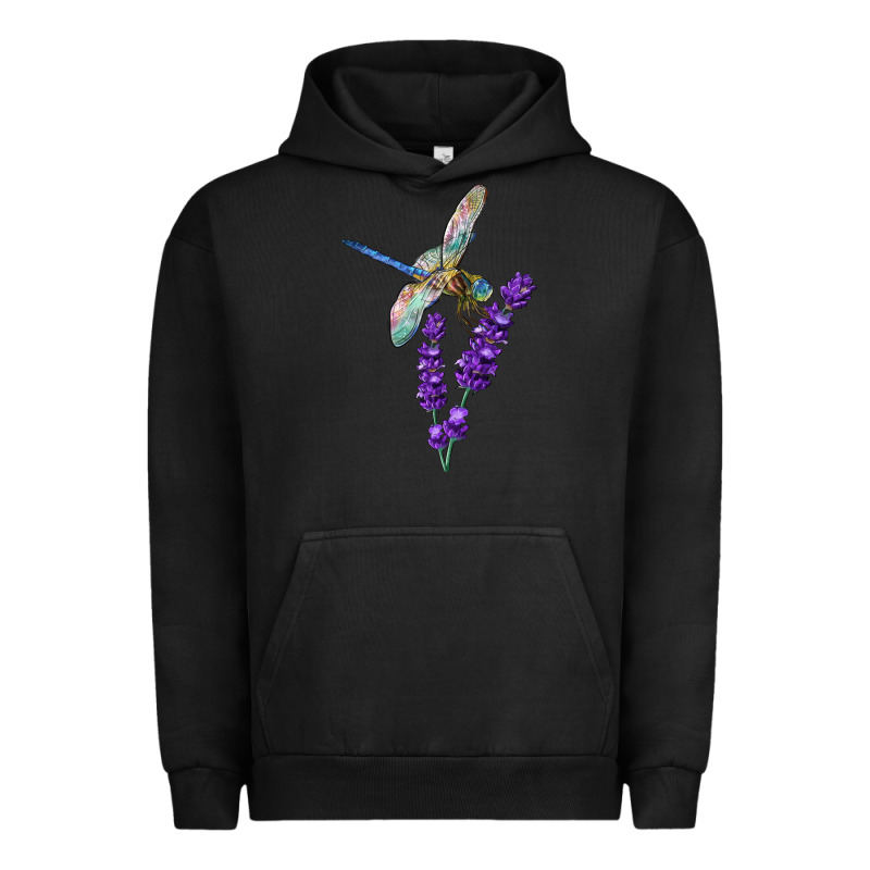 Dragonfly With Lavender Urban Hoodie by LillyAllenDesigns | Teevron