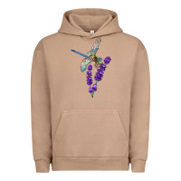 Pigment Burro Dragonfly With Lavender Urban Hoodie - LillyAllenDesigns