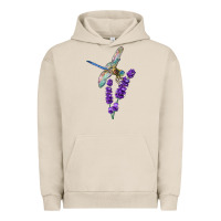Pigment French Oak Dragonfly With Lavender Urban Hoodie - LillyAllenDesigns