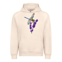 Sandshell Dragonfly With Lavender Urban Hoodie - LillyAllenDesigns