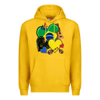 Lemon brazil hearts Premium Hoodie - NancyCooperArtShop