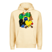 Pina Colada brazil hearts Premium Hoodie - NancyCooperArtShop