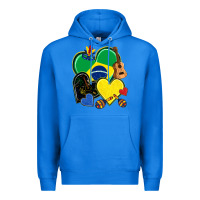 Brazil Hearts Premium Hoodie | Teevron
