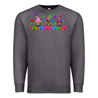 Charcoal Heather lgbtq gnome  libbey glass Premium Sweatshirt - HRA Design Shop