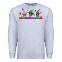 Heather Grey lgbtq gnome  libbey glass Premium Sweatshirt - HRA Design Shop