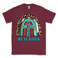 Burgundy He Is Risen Classic Tee - RanaPortraitStore