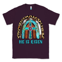 Plum He Is Risen Classic Tee - RanaPortraitStore