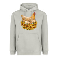 Moon Dust chicken with sunflowers Heavyweight Hoodie - RanaPortraitStore
